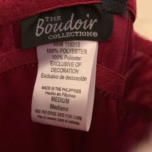 Mrs Clause’s lingerie mini nightgown Medium polyester the Boudoir collection - Picture 2 of 5